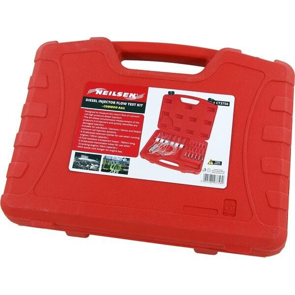 Flow Meter Common Rail Adaptor Set Diesel Spill Injector Tester Tool CT3756 - SBW Trading Limited