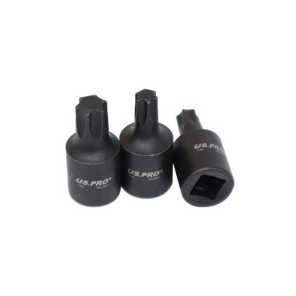 US PRO 9PC 3/8" DR IMPACT STAR BIT SOCKETS T20-T55 - SBW Trading Limited