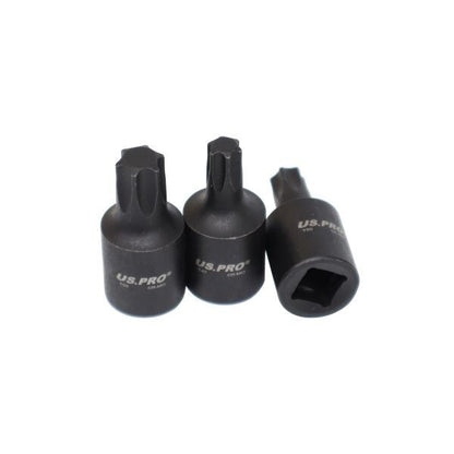 US PRO 9PC 3/8" DR IMPACT STAR BIT SOCKETS T20-T55 - SBW Trading Limited